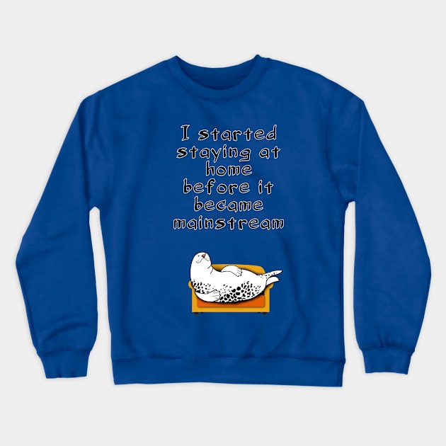 lazy seal Crewneck Sweatshirt by VicaVeresk